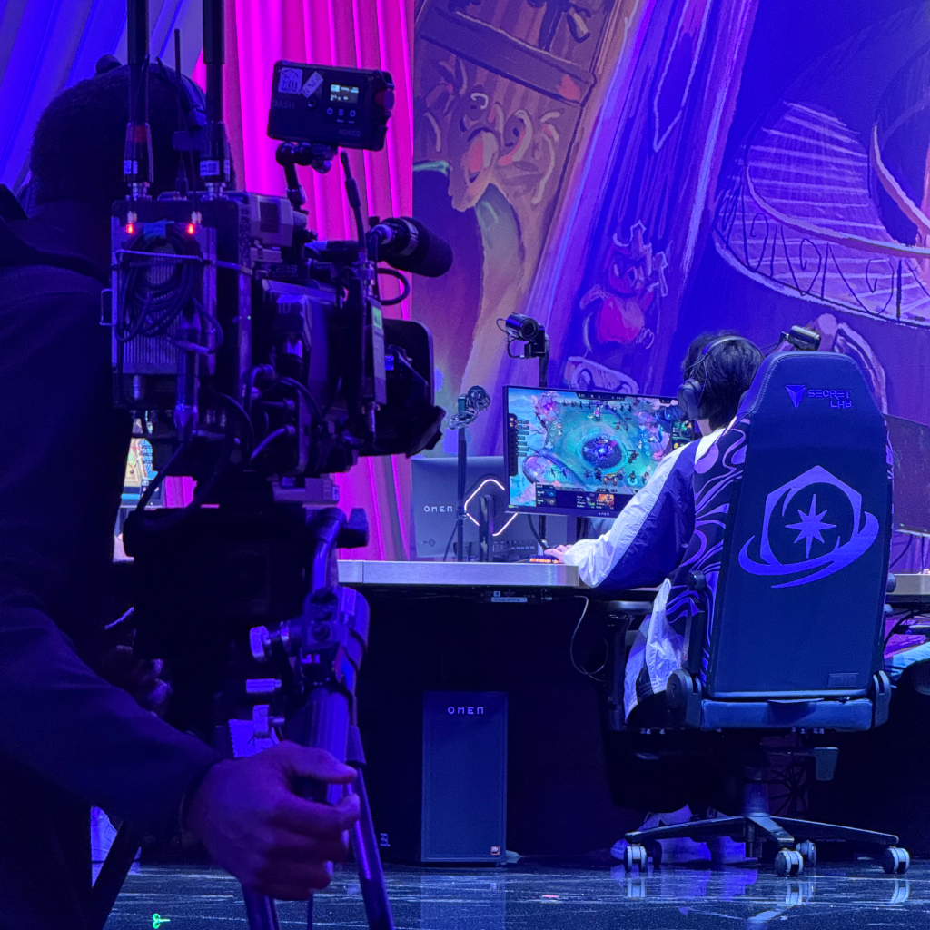 Esports team celebrating